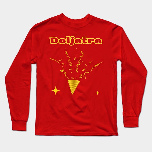 Indian Festivals - Doljatra Long Sleeve T-Shirt by Bharat Parv